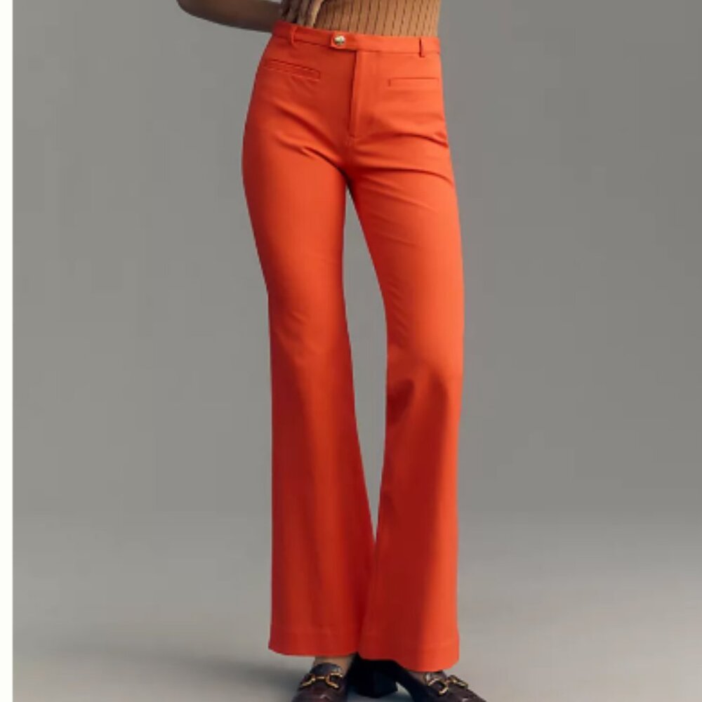 100 Anthropologie Maeve Stretch Slim Bootcut Trousers